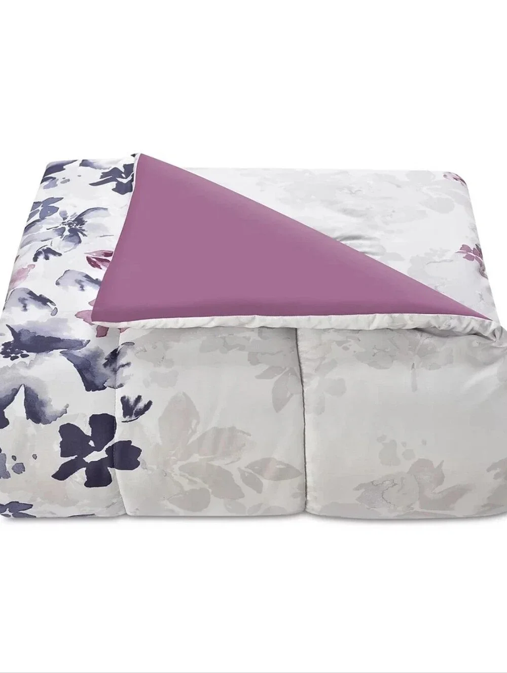 Fairfield Square Collection Monica 8pc Reversible  King Comforter Set Purple
